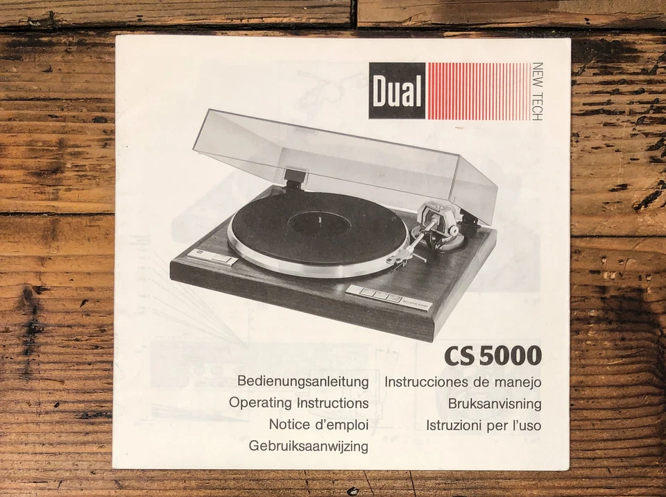 Reproductor de discos DUAL CS-5000 / Propietarios de tocadiscos / Manual de usuario *Original* Foto 1 de 1