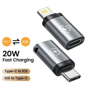 USB-C to IOS 8-Pin Female Adapter Converter Accessory for IPhone Androind - Picture 1 of 28