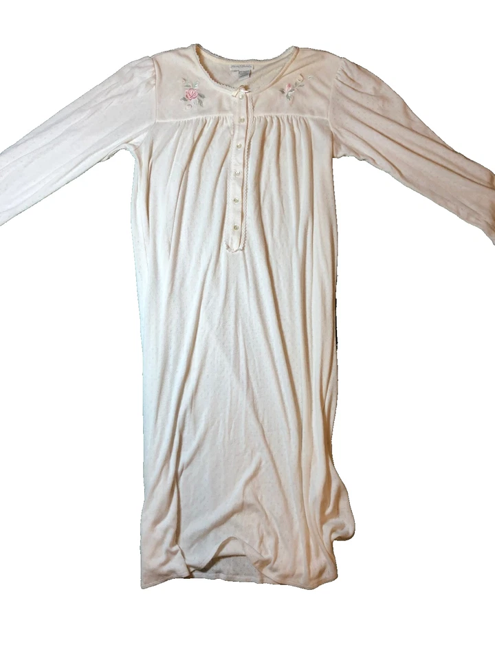 Camisón Miss Elaine talla grande de colección marfil con apliques florales - Envío gratuito Foto 1 de 4