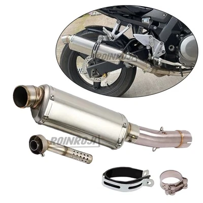 For Suzuki SV650 2003-2015 Motorcycle Exhaust Mid Pipe Slip On 51mm Muffler Pipe - Image 1 of 4
