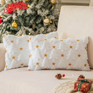 Fundas de almohada de árbol 12x20 con fundas de almohada de granja en forma de estrella amarilla f - Imagen 1 de 9