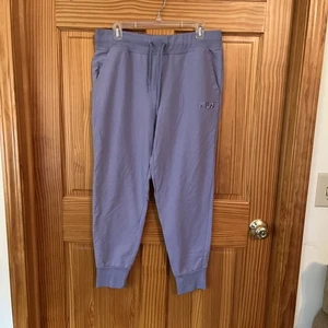 Pantalones deportivos FILA para mujer talla grande lila con cordón bolsillos salón - Imagen 1 de 4