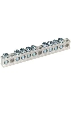 Square D 9 Terminal Electrical Panel Ground Bar Kit Copper Aluminum Loadcenter - Image 1 of 4