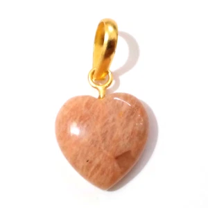 Taladro de amazonita melocotón único forma de corazón 20,80 crt cabujón superior piedra preciosa suelta - Imagen 1 de 8