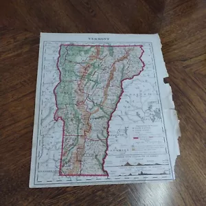 1873 Map of Vermont VT Authentic Hand-Colored Antique - Picture 1 of 8