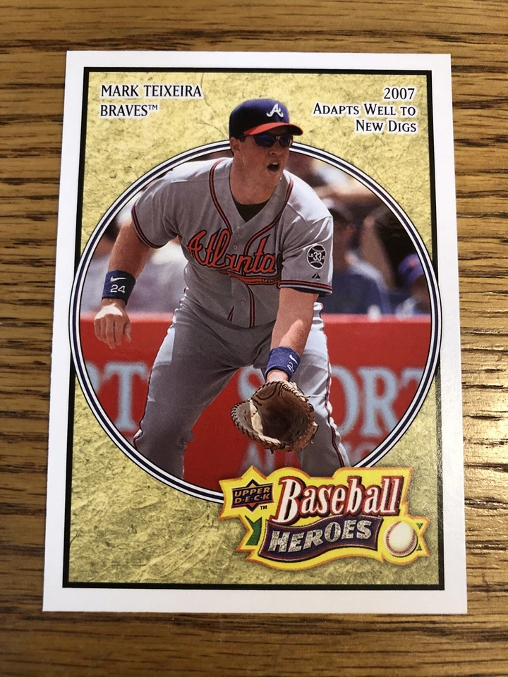 Mark Teixeira 2008 Upper Deck Baseball Heroes Braves Card #9   *4298* - Image 1 of 1