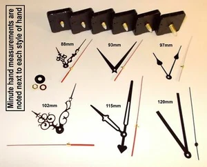 Quarzuhrwerk / Mechanismus mit Händen & Teilen. Wanduhr zum Selbermachen - Bild 1 von 1