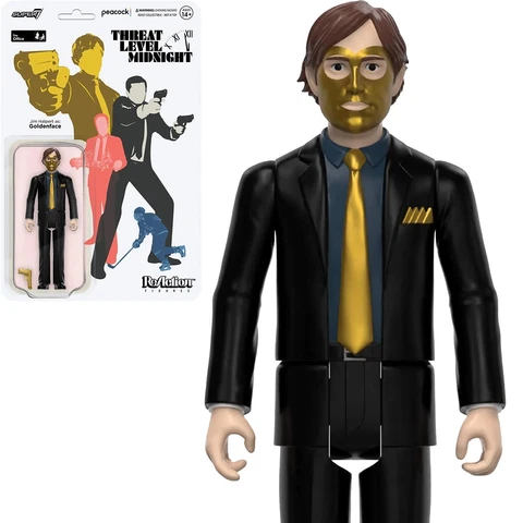 Goldenface Threat Level Midnight The Office Super7 Reaction Figure Cover