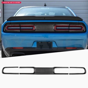 Dry Carbon Fiber Rear Trunk Tail Light Trim Frame for Dodge Challenger 2015-2023 - Picture 1 of 13
