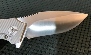 EARL VG-10 PHAT BLADE + TC4 Titanium Handle GREY Pocket Knife - Picture 1 of 7