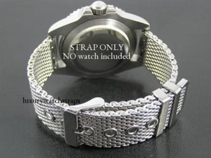 STAHL HAI MESH UHRENARMBAND ARMBAND FÜR SEIKO MONSTER TAUCHERUHR 20mm - Bild 1 von 7