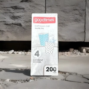 Goodtimes Bathroom Cups 3 oz 200 ct Assorted Designs - Picture 1 of 2
