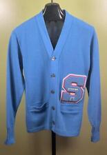Vtg 1980’s BRISTOL Letterman Sweater sz 38 Lite Blue "S"