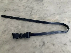 Gymboree BRIGHTEST IN CLASS school uniform navy blue bow belt fits approx 24-27 - Picture 1 of 5