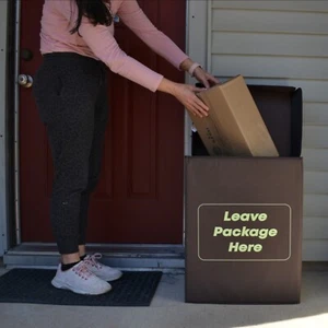 Parcel Drop Box For Outside, Foldable, Delivery Packages, Storage, Mailbox - Picture 1 of 8