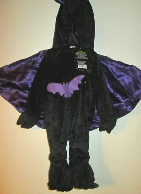 DISFRAZ MURCIÉLAGO INFANTIL XS 0-9mo NUEVO Suave 1 pieza TRAJE Capucha Antideslizante Pies CAPA ALAS Bebé Foto 1 de 2