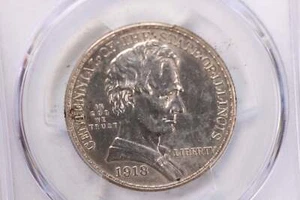 1918 50 Cent., Lincoln/Illinois., Commemorative., PCGS UNC Detail., #GEC0032 - Picture 1 of 3