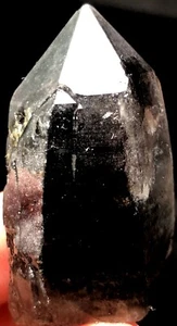 38 g Natural Negro AHUMADO Esquelético Elestial Cuarzo Punta de Cristal y Fantasma s561 - Imagen 1 de 6