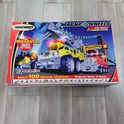 Matchbox Magna Wheels City Saver Mission Toys R Us Exclusive 2003 NEW SEALED - Image 1 of 4