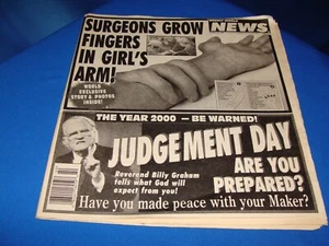 Tabloid Weekly World News 20 de octubre de 1998 Volumen 20 Número 4 Usado - Imagen 1 de 23