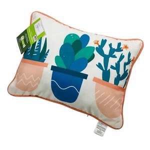 Mainstays Southwestern Desert Cactus Outdoor Indoor Outdoor Lumbar Throw Pillow - Picture 1 of 2