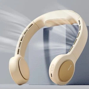 JISULIFE Portable Neck Fan, Bladeless Personal Fan, 4500mAh USB Rechargeable Wea - Picture 1 of 5