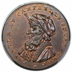 1795 Scotland Halfpenny Conder Token, Lothian DH-13b, Campbell's, PCGS MS64BN - Picture 1 of 3