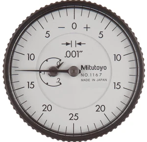 Mitutoyo 1167  Series 1 Back Plunger Dial Indicator  0-.2" Range .001" - Picture 1 of 2