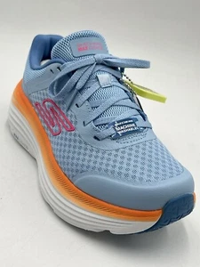 New SKECHERS MAX CUSHIONING ENDEAVOR Women Sneaker Shoes SZ 6 BLUE ORANGE 129470 - Picture 1 of 12