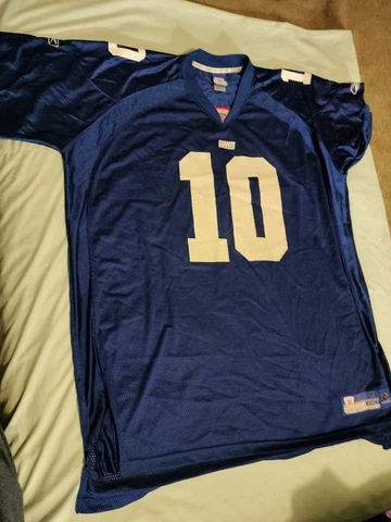 Eli Manning #10 New York Giants  Reebok NFL On Field Equipment Jersey Size 3XLT Cover