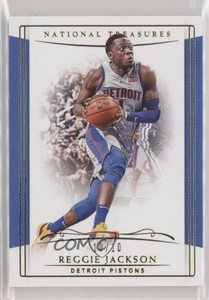 2018-19 Panini National Treasures Gold /10 Reggie Jackson #75