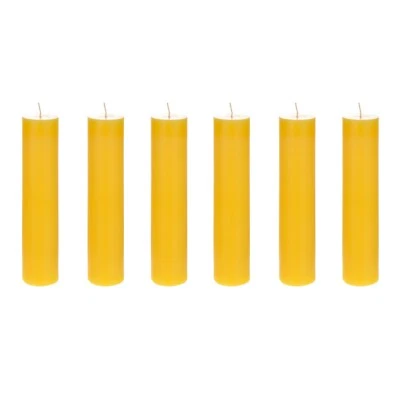 Mega Candles - 6 pcs 2" x 9" Hand Poured Citronella Scented Pillar Candle - Image 1 of 3