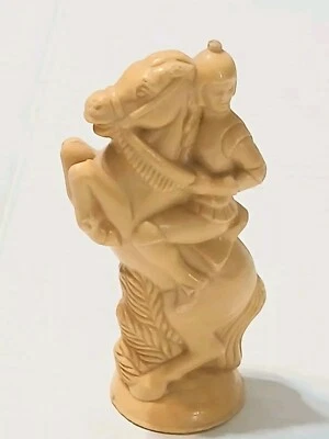 Pieza de ajedrez de colección blanca medieval renacentista caballero E.S. Lowe Co. Repuesto  Foto 1 de 4