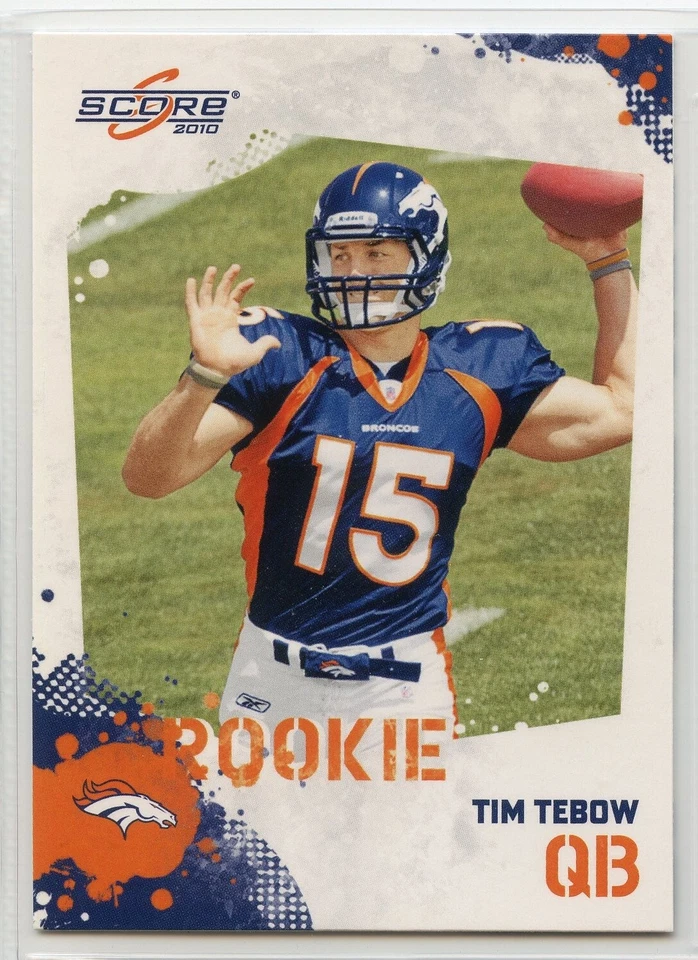 2010 Score Football - Rookie - #396 - Tim Tebow - Denver Broncos - Image 1 of 1