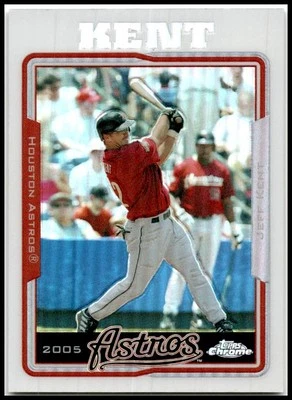 2005 Topps Chrome Refractors #140 Jeff Kent Houston Astros - Image 1 of 2