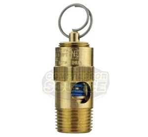 10 PSI 3/8" Stecker NPT Luftkompressor Sicherheit Entlastung Pop Off Ventil Massives Messing USA - Bild 1 von 6