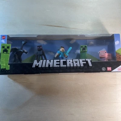 Micro Colección Minecraft 5 Figuras ¡NUEVO! Juego Coleccionable con Ender Dragon Foto 1 de 4