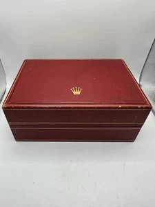 Rolex Creation Geneve Red Wood Vintage Watch Box 1960s-1970s Men - Picture 1 of 16