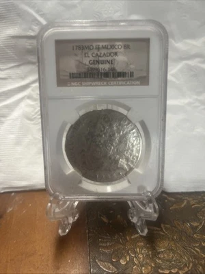 1783-Mo Mexico 8 Reales Certified El Cazador Shipwreck Coin NGC - Image 1 of 2