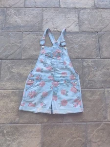 Floral Denim Overalls - Picture 1 of 4