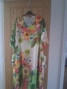 ALEX AND LILLI LOVELY VIBRANT GREEN MULTICOLOUR DRESS -OSPLUS -BNWT - Picture 1 of 14