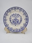 Antico piatto ceramica Jules Vieillard Bordeaux metà 1800, decorazioni Moustier