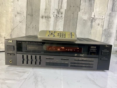 JVC 120 Watt Stereo Receiver W/ 5 Band Graphic Equalizer Remote Bundle RX-403 - Image 1 of 4