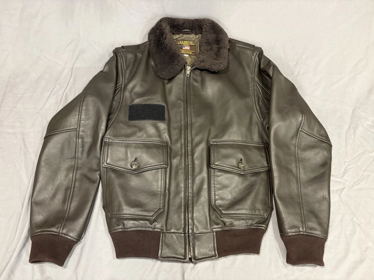 80s G-1 leather flight jacket 米軍実物 80s G-1 leather flight jacket 米軍実物 80s G-1 leather flight