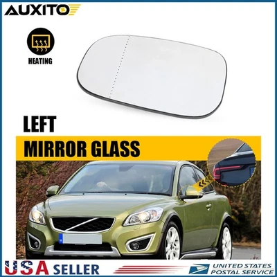 Espejo retrovisor térmico de vidrio lado conductor izquierdo para Volvo C30 S40 C70 S60 V50 V70 2007-2013 Foto 1 de 4