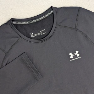 Under Armour Long Sleeve Compression Shirt Pullover Men’s Size L Black Colg Gear - Picture 1 of 7