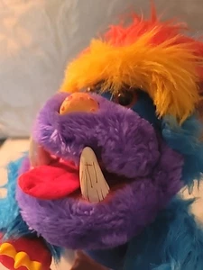 RARO! Peluche de peluche My Pet Monster Yaplet 1987 vintage marioneta de mano difícil de encontrar - Imagen 1 de 11