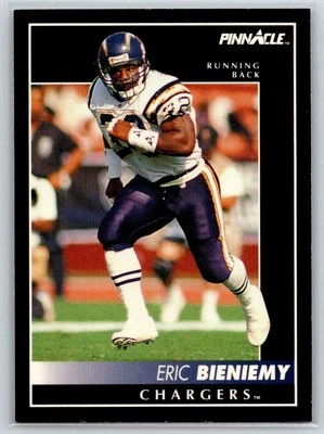 1992 Pinnacle #308 Eric Bieniemy San Diego Chargers - Image 1 of 2