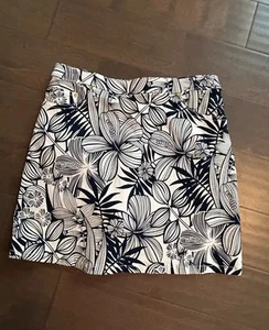Hearts Of palm Navy Print Skort Size 8P Great Condition - Picture 1 of 4