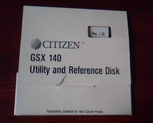 CD Citizen GSX 140 Utility and Reference Disk Rev 1.10 - for Citizen printer - Picture 1 of 4